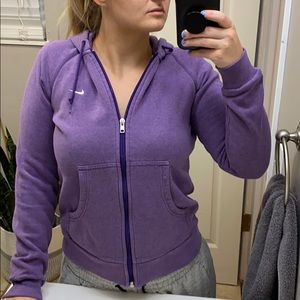 Women's Nike fleece zip up hooded jacket